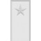 Ekena Millwork Standard Foster Star Plinth Block With Beveled Edge, 3"W x 6"H x 1/2"P PBP030X060X050FOS07 - alternate 4